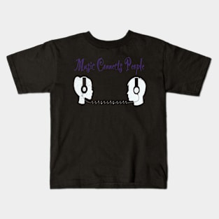 Music connects people Kids T-Shirt